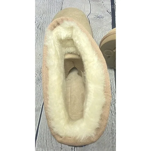 UGG Classic Mini 40:40:40 Anniversary Sand Suede Boots Size 10 Womens fits Men 8 - Picture 7 of 11